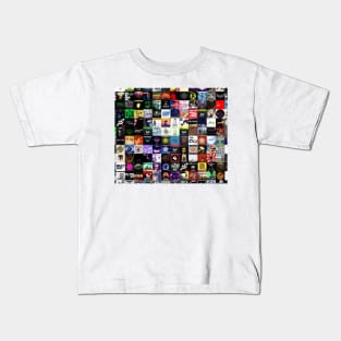 Music collage electronic Kids T-Shirt